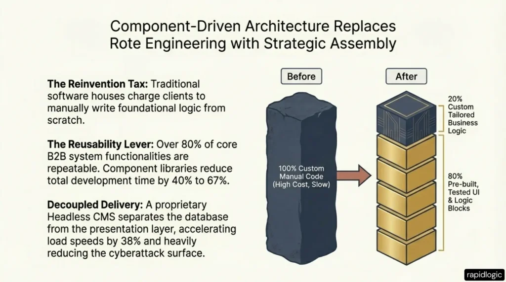 Component-Driven Architecture Replaces Rote Engineering with Strategic Assembly.